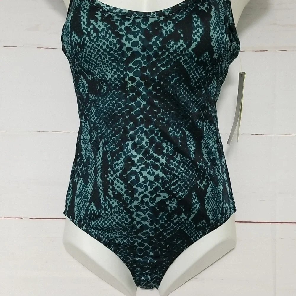 All In Motion One Piece Swimsuit Teal